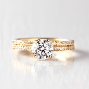 <span class=keywords><strong>Anillo</strong></span> <span class=keywords><strong>de</strong></span> Compromiso MaiYi con Diamante Cultivado en Laboratorio <span class=keywords><strong>de</strong></span> <span class=keywords><strong>0.9</strong></span> Ct, Corte Redondo, Oro Amarillo <span class=keywords><strong>de</strong></span> 14K, <span class=keywords><strong>Anillo</strong></span> con Diamante Creado en Laboratorio para Mujer - Product Image 2