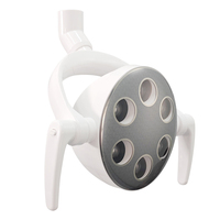 Lampe frontale double couleur pour fauteuil dentaire, 6 LED, blanc et jaune, lampe d'examen buccal, lampe LED dentaire