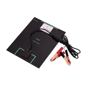 Masuyoshi Mitsu 5.5W <b>12V</b> Polycrystalline Solar Panel With Clips For 9-<b>12V</b> <b>Battery</b> Charging - Product Image 2