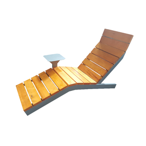 <span class=keywords><strong>Tumbona</strong></span> de Exterior para Patio o Jardín, Silla Individual Contemporánea y Moderna de WPC - Product Image 1