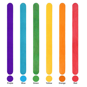 ไม้ไอศกรีมสี FOSKA สำหรับอุ<span class=keywords><strong>ป</strong></span>กรณ์ศิลปะในห้องเรียน งาน DIY ที่บ้าน กิจกรรมงานฝีมือ และแบบฝึกหัดสร้างสรรค์เพื่อการ<span class=keywords><strong>ศึกษา</strong></span> - Product Image 3