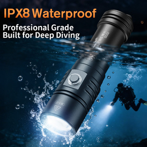 <span class=keywords><strong>Lampe</strong></span> de <span class=keywords><strong>plongée</strong></span> LED super lumineuse en alliage d'aluminium, étanche IP68, rechargeable, 2000 lumens, <span class=keywords><strong>lampe</strong></span> de camping, <span class=keywords><strong>lampe</strong></span> torche sous-marine - Product Image 1