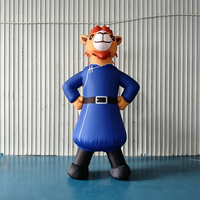 Mascotte gonflable géante personnalisée de 4 m, résistante au soleil, en tissu Oxford imperméable, pour la publicité d'événements commerciaux