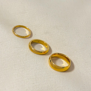 แหวนสแตนเลสสตีลชุบทอง <span class=keywords><strong>18k</strong></span> สำหรับผู้หญิง กันน้ำ ไม่หมอง ซ้อนกันได้ - Product Image 4