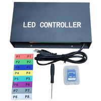 Contrôleur de bande LED RGB JIUAN T8-1000AC programmable, sortie 8 canaux, synchronisation 8192 pixels, carte SD, contrôleur de pixels LED étanche 220V