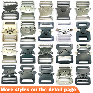 Hebilla Metálica de Liberación Lateral de Aleación Negra y Plateada de 38mm al por Mayor Directo de Fábrica - Product Image 4