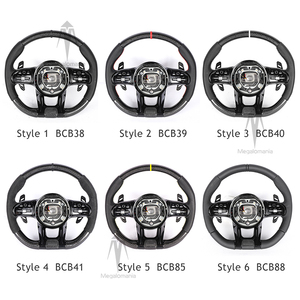Volant pour Mercedes-Benz B/E/GLA/CLA/GLC/<span class=keywords><strong>GLS</strong></span>/GLE/Classe C/C63/E63/S63/G63/G65/GT63, modèle ancien, mise à niveau sportive, LED, PU - Product Image 6