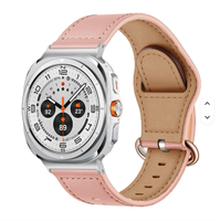 Bracelet de montre en cuir véritable souple de haute qualité pour Samsung Galaxy Watch8 40 mm 44 mm Classic 46 mm Ultra 47 mm