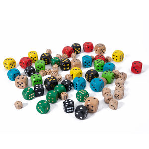 Personnalisé 16mm 25mm 30mm arrondi D6 dés en bois forme carrée pour TTRPG jeu de société fabricant de logo en ligne - Product Image 2