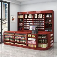 Comptoir durable personnalisé de pharmacie de supermarché dépanneur caisse enregistreuse alcool tabac intégré