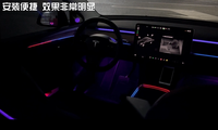Éclairage d'ambiance pour Tesla Model 3 2021-2022, version 24 lumières gravées au laser