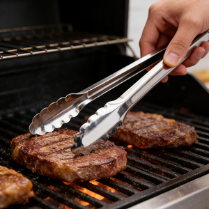 Pinzas para Servir Alimentos de Acero Inoxidable con Cierre de Hebilla, Resistentes al Calor, Utensilios de Cocina, para Barbacoa al Aire Libre, Buffet de Hotel - Product Image 5