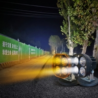 Projecteur LED à 4 lentilles, projecteur rond, portée de 600 m, projecteur haute puissance tout-terrain, lampe de conduite pour SUV, camion