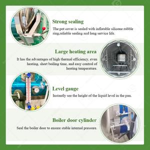 Liên tục quay hơi nước nước thương mại phun khử trùng nồi hấp không khí vặn lại Giá máy - Product Image 3