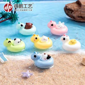 Dp Mini Animal Resin Duck Floats Craft Decor Home Decoration Gift - Product Image 1