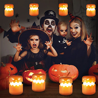 Lanterne citrouille LED pliable, nouveauté très demandée, veilleuse d'Halloween amusante et portable pour la décoration intérieure de fête