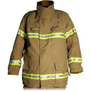 高視認性 消防士用 防火服 耐火溶接コート 油田作業用 電気絶縁キャンバス地 コットン 冬用ジャケット - Product Image 4