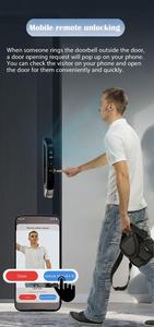 Sinh trắc học không thấm nước vân tay 3D Nhận dạng khuôn mặt khóa wishome App Wifi mật khẩu thẻ điện tử tự động khóa thông minh - Product Image 3