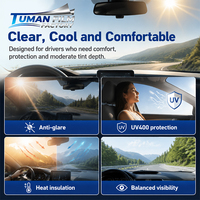 Film teinté automobile Tuman 100 % anti-UV et anti-éblouissement pour vitres de voiture, contrôle solaire et rejet de chaleur, fourniture directe usine, commande en gros