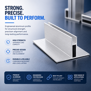 Bande étanche en aluminium série 6000, profilé en U rainuré, pour barrière d'eau, idéale pour les bâtiments commerciaux et salles de bain - Product Image 3