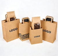Sacs à emporter en papier kraft personnalisés en gros pour la livraison de repas, emballage alimentaire pour restaurants, saladiers, cafés