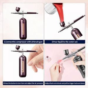 Nano Pulverizador Facial, Dispositivo de Pulverización, Compresor de Aire, Pistola de Pulverización de Pintura, Aerógrafo para Arte de Uñas, Tatuajes, Manualidades, Pasteles - Product Image 5