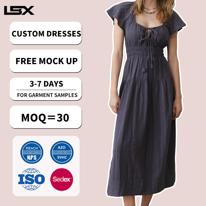 China Premium Clothes Manufacturers Y2k Clothing Women Made Dress Cut and Sew Designing Luxury Printed Dress Wholesale