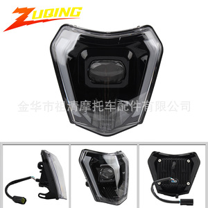 เลนส์ไฟหน้ามอเตอร์ไซค์ LED ทรงกลม 165 มม. สำหรับ KTM ระบบไฟส่องสว่างสำหรับรถออฟโรด - Product Image 5