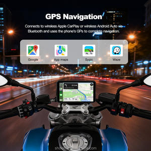 Pantalla Inalámbrica Táctil de 5 Pulgadas con Bluetooth, TPMS, Resistente al Agua IP67, para Motocicleta, con Carplay, Android Auto, GPS y Navegación - Product Image 3