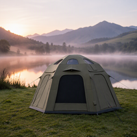 Tente gonflable d'extérieur durable en PVC, une chambre, un salon, mélange de polyester, pour la randonnée, le camping et les activités de plein air