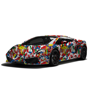 CARLAS Último Diseño Vinilo Brillante para Envolver Adhesivos Personalizados Lámina Adhesiva para Envolver Coches con Liberación de Aire - Product Image 1