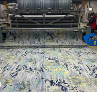 Tapis de couloir Axminster en laine tuftée tissée à la machine, de qualité commerciale, pour les cinémas et les hôtels, lavable, luxueux, de mur à mur