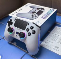 Manette de jeu RGB avec pavé tactile, double joystick à effet Hall, gyroscope 6 axes, bouton arrière programmable, 1000 mAh