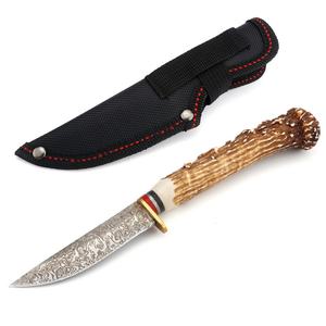 Cuchillo Bowie EDC para exteriores con mango de plástico imitación hueso, OEM personalizable, DIY, multifuncional, hoja de acero inoxidable 3CR13 con punta de gota - Product Image 6