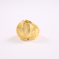 Bague de championnat personnalisée en cuivre plaqué or rose avec zircon, design tendance pour cadeau d'anniversaire