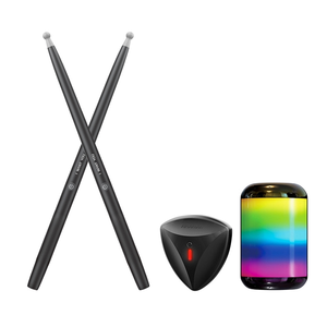 Kit de Batería <span class=keywords><strong>Virtual</strong></span> con Sensor Corporal, Cuerpo de Plástico, Baquetas Electrónicas Invisibles, Portátil, para Práctica en Casa, Batería de Jazz - Product Image 1