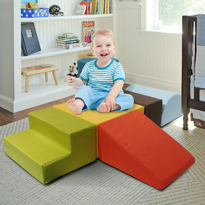 Bloques de juego suaves para bebés, 6 uds., juguetes de escalada, coloridos, suaves para escalar y gatear, bloques de juego suaves para niños pequeños - Product Image 3