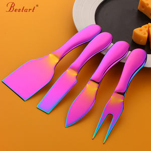 Juego de Cuchillos para Queso de Acero Inoxidable, Juego de 4 Cuchillos para Queso, Juego de Cubiertos, Utensilios de Cocina para Hornear y Repostería - Product Image 6