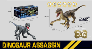 Venta al por mayor DIY plástico grande sonido simulado luz <span class=keywords><strong>control</strong></span> remoto caminar <span class=keywords><strong>robot</strong></span> eléctrico dinosaurio juguete para niños - Product Image 5