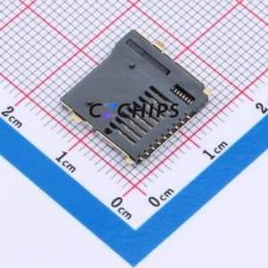 TF1011C-9P311-H200 SD Card / Memory Card Connector SMD Connector Self-Return Type MicroSD Card (TF Card) Card Holder With - Product Image 2