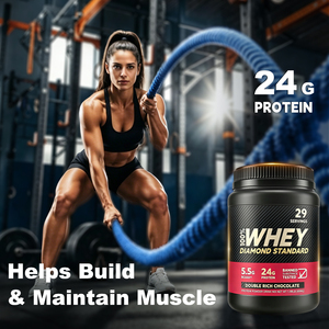 Poudre de Protéine de Lactosérum <span class=keywords><strong>100</strong></span>% OEM <span class=keywords><strong>5kg</strong></span> Double Rich Chocolate 1,98 Livre Suppléments Sportifs et de Fitness pour Adultes 24g 29 Portions - Product Image 4