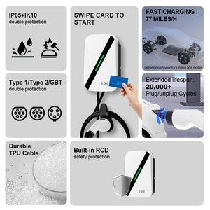 Cargador de Vehículos Eléctricos de 11 kW Tipo 2, <span class=keywords><strong>Estación</strong></span> de Carga Rápida para el Hogar - Product Image 2