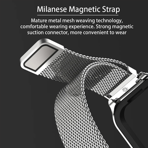 Bandas de reloj milanesas magnéticas de lujo para Xiaomi <span class=keywords><strong>Mi</strong></span> <span class=keywords><strong>Band</strong></span> 9 Active Quality <span class=keywords><strong>2</strong></span> en 1 Caja de metal + Correas de metal para <span class=keywords><strong>Mi</strong></span> <span class=keywords><strong>Band</strong></span> 9 Active - Product Image 2