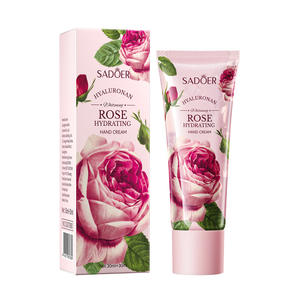 Crème pour les mains blanchissante à l'acide hyaluronique double tube SADOER Rose, hydratation intense, anti-âge, absorption rapide, soin <span class=keywords><strong>d</strong></span>'hiver - Product Image 1