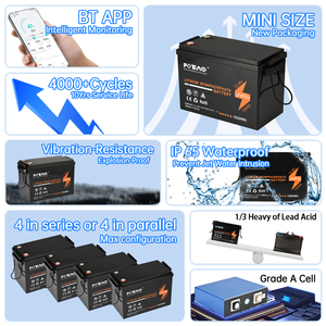 150Ah 12.8V 딥 사이클 배터리, 완벽한 납산 배터리 대체품, 4000+ 사이클, RV용 맞춤형 납산 배터리 - Product Image 5