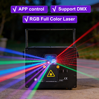 Proyector de Animación 3D Profesional para Teatro, DMX512 IP20, Aluminio, Luz Láser RGB de 5W, para Animación y Dramas