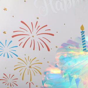 Cartes <span class=keywords><strong>d</strong></span>'<span class=keywords><strong>anniversaire</strong></span> de <span class=keywords><strong>mot</strong></span> personnalisées en forme de gâteau en carton créatif 3D haut de gamme avec impression numérique - Product Image 2