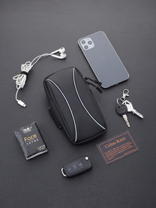Bracelet de course universel unisexe, étui de téléphone étanche, sport de plein air, téléphone, jogging, manchon de bras, sac de poignet en PU - Product Image 6