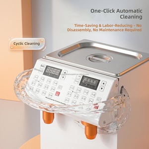 Nueva Máquina Dispensadora de Fructosa Motorizada de Acero Inoxidable, Dispensador Eléctrico Automático de Sirope con Capacidad de 5L+5L para Té con Leche y Burbujas - Product Image 6