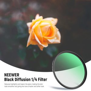 Filtre d'objectif d'appareil photo Black <span class=keywords><strong>Mist</strong></span> Neewer 77mm, diffusion noire 1/4, effet cinéma rêveur - Product Image 2